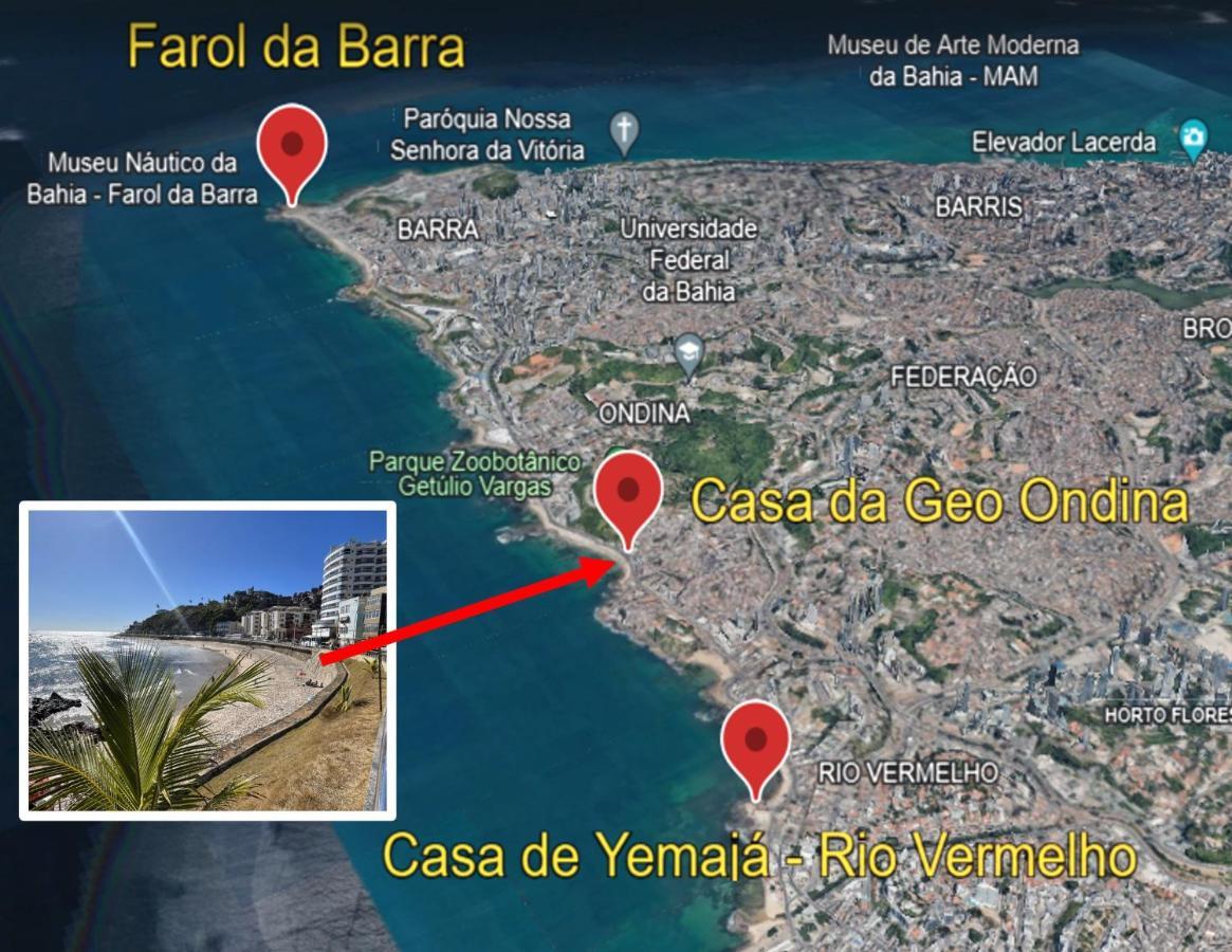 Casas Da Geo Ondina - Apto Ondina - Frente De Praia Salvador Exterior foto